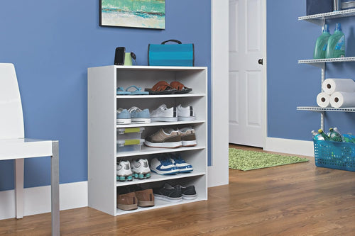 ClosetMaid 1565 Stackable 5-Shelf Organizer, White